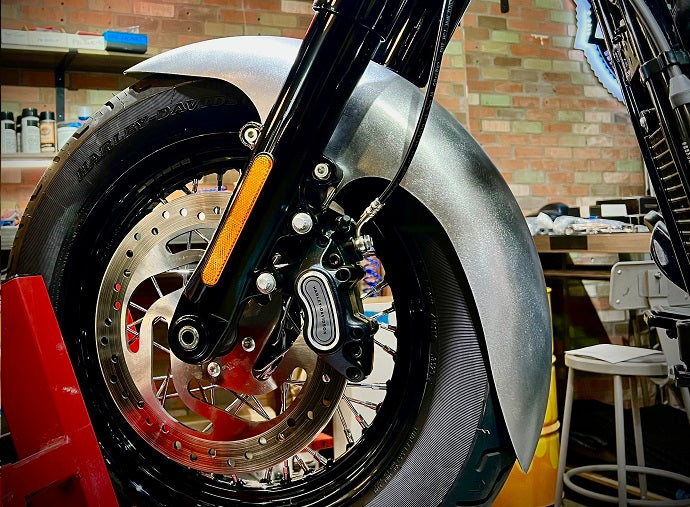 REAL STEEL FRONT FENDERS FOR 2018-PRESENT M8 "FL" SOFTAILS® (Includes fork adapters!)