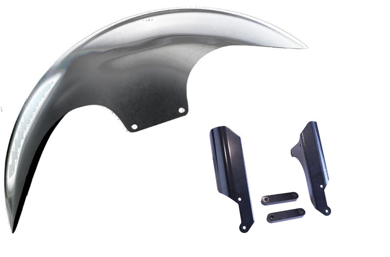 REAL STEEL CAFE FRONT FENDER KIT FOR 18-PRESENT LOW RIDER®-S & ST (Includes inverted fork adapters)