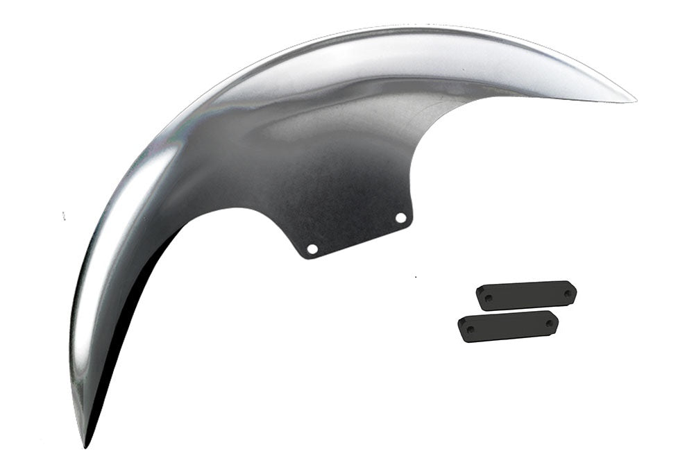 REAL STEEL FRONT FENDERS FOR 2018-PRESENT M8 "FL" SOFTAILS® (Includes fork adapters!)
