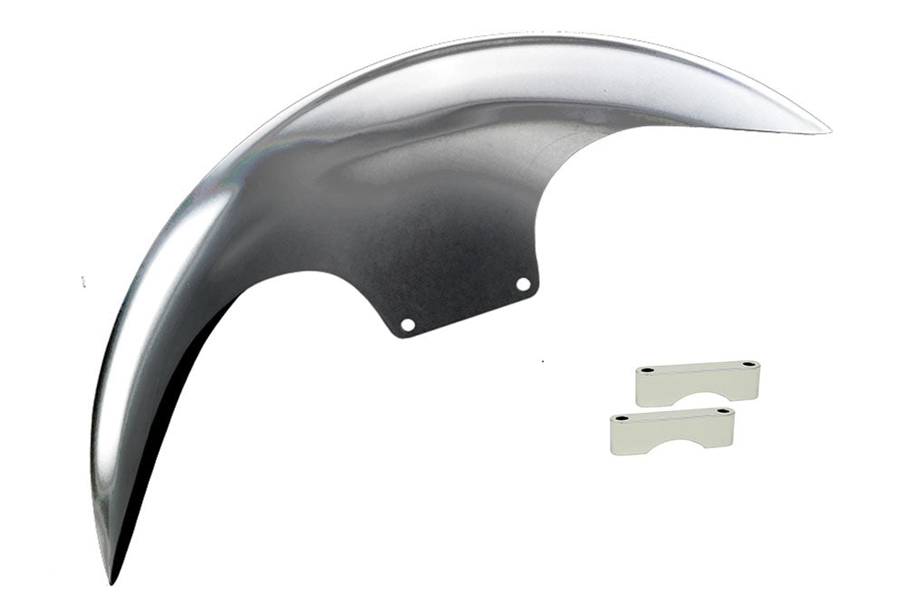 REAL STEEL CAFE FRONT FENDER FOR 21” WHEELS FITS *2006-2013 & 2014-PRESENT RUSHMORE TOURING MODELS