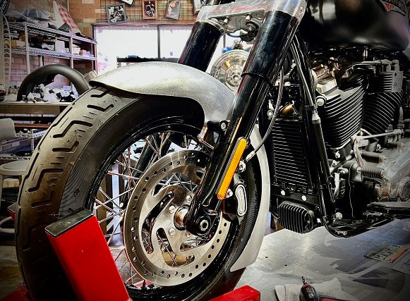 REAL STEEL FRONT FENDERS FOR 2018-PRESENT M8 "FL" SOFTAILS® (Includes fork adapters!)