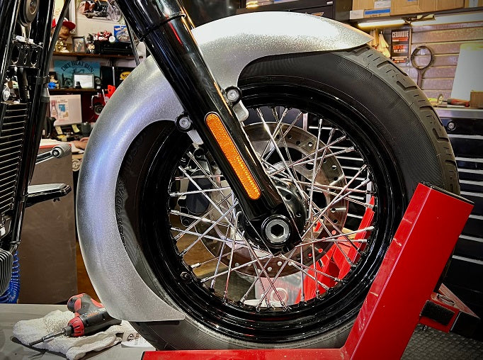 REAL STEEL FRONT FENDERS FOR 2018-PRESENT M8 "FL" SOFTAILS® (Includes fork adapters!)