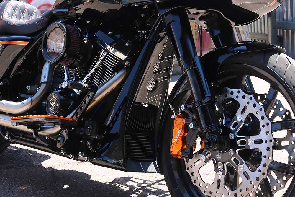 DIMPLE DIE CHIN SPOILER For 2009-Present Touring Models