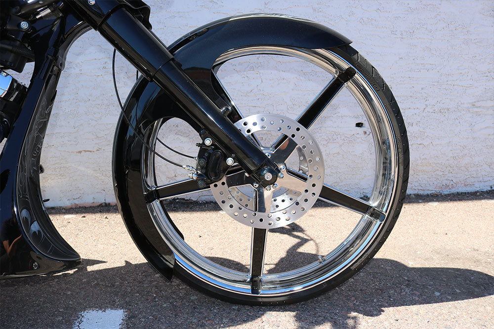 REAL STEEL “THICKY” FRONT FENDERS FOR 21" | 23" | 26" WHEELS. FITS 13-EARLIER & 14-PRESENT RUSHMORE TOURING MODELS