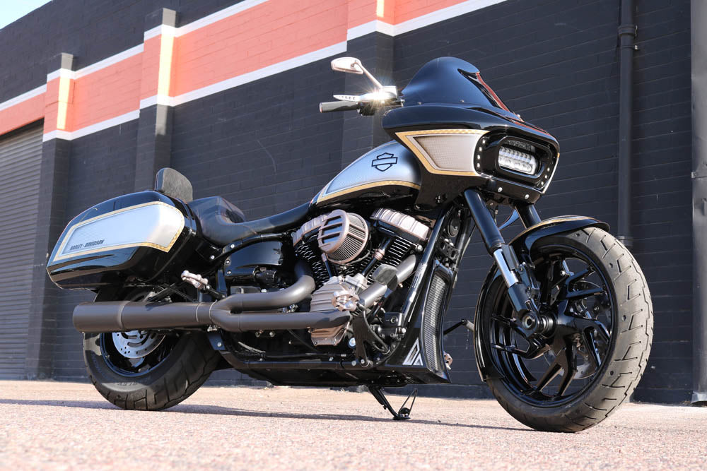 SPORT GLIDE® REAL STEEL CUSTOM 21" FRONT FENDER KITS (Includes inverted fork adapters)