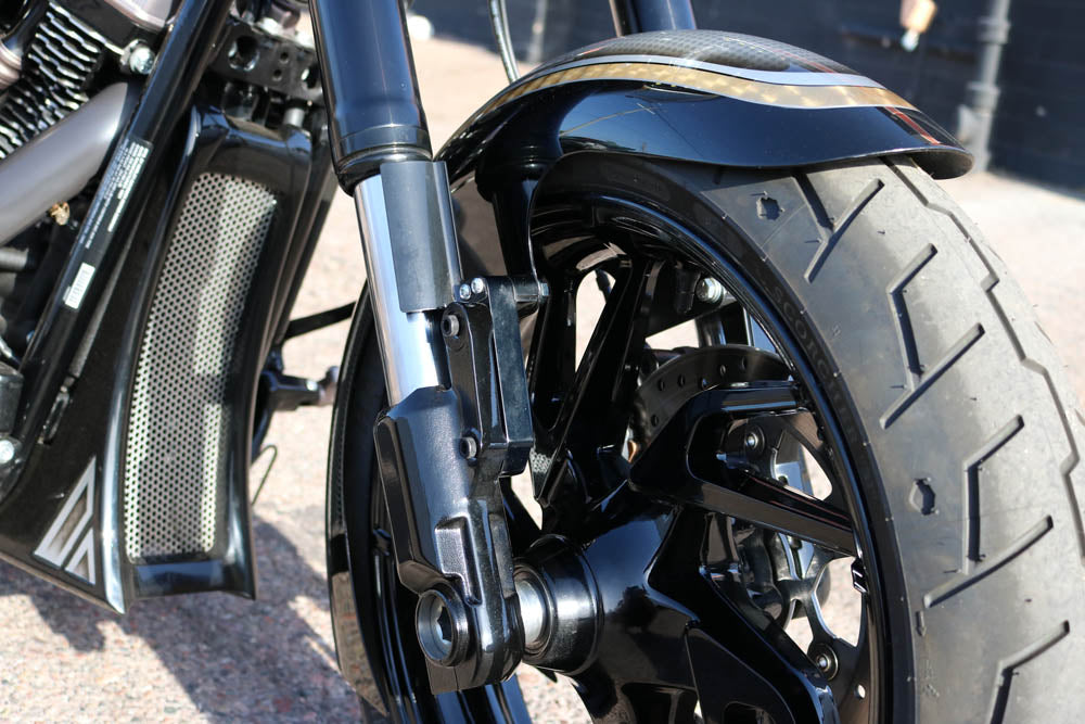 SPORT GLIDE® REAL STEEL CUSTOM 21" FRONT FENDER KITS (Includes inverted fork adapters)