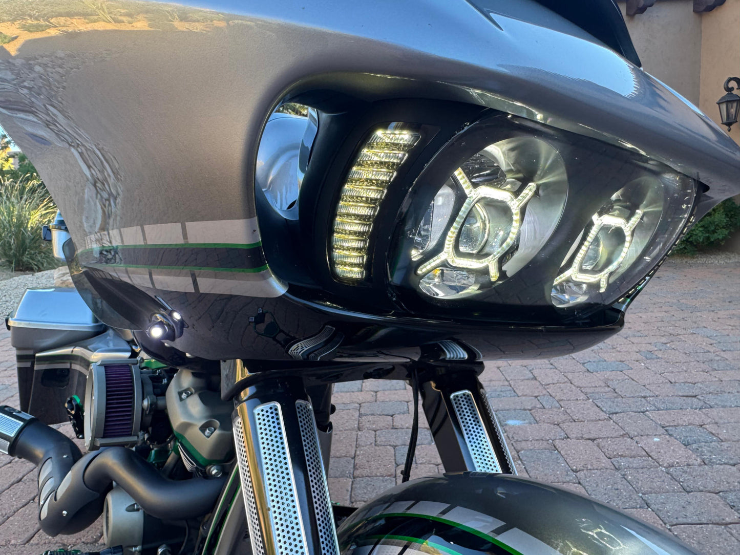 "Mean Green Machine" 2020 Yaffe Full Custom SRT Road Glide