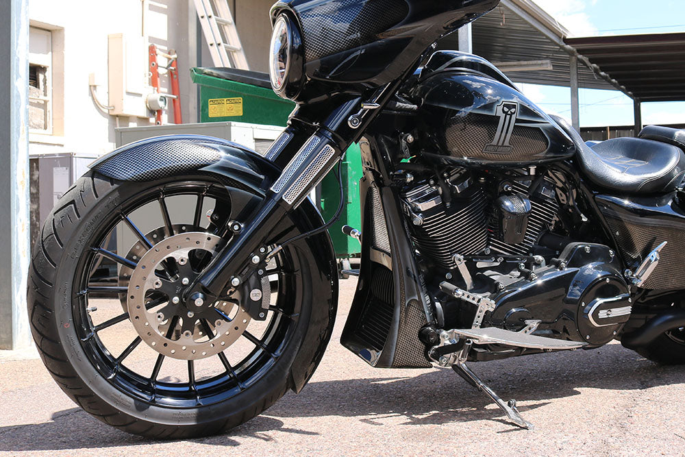 REAL STEEL PHATTY 20" SRT FRONT FENDER KIT FOR *06-13 TOURING & 14-PRESENT RUSHMORE TOURING MODELS
