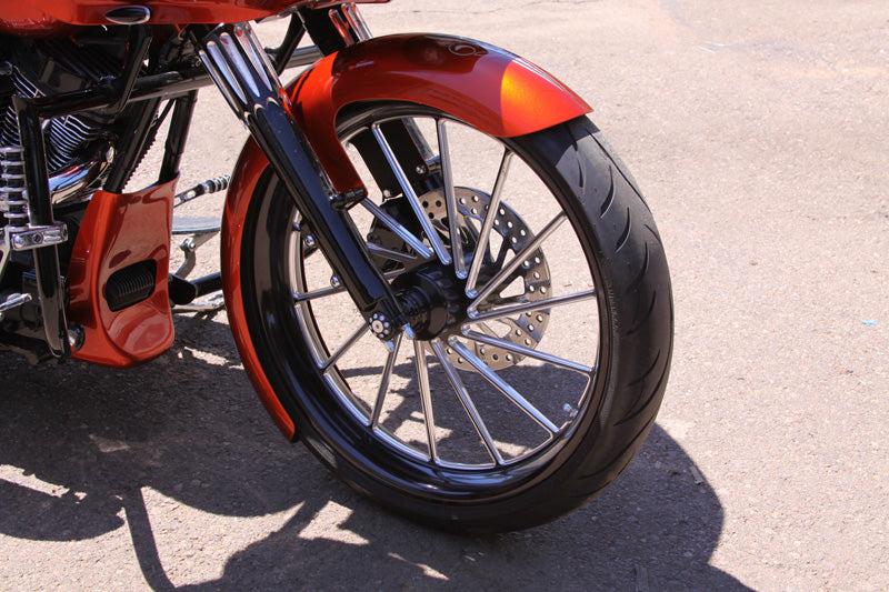 REAL STEEL “THICKY” FRONT FENDERS FOR 21" | 23" | 26" WHEELS. FITS 13-EARLIER & 14-PRESENT RUSHMORE TOURING MODELS