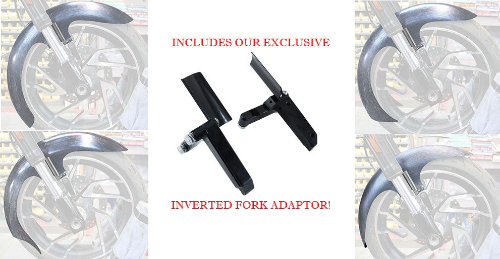 SPORT GLIDE® REAL STEEL CUSTOM 21" FRONT FENDER KITS (Includes inverted fork adapters)