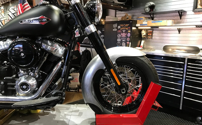 REAL STEEL FRONT FENDERS FOR 2018-PRESENT M8 "FL" SOFTAILS® (Includes fork adapters!)