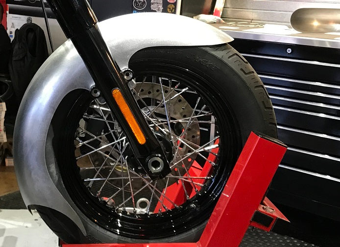 REAL STEEL FRONT FENDERS FOR 2018-PRESENT M8 "FL" SOFTAILS® (Includes fork adapters!)