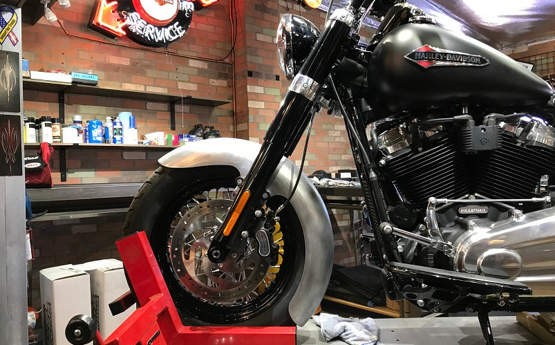 REAL STEEL FRONT FENDERS FOR 2018-PRESENT M8 "FL" SOFTAILS® (Includes fork adapters!)