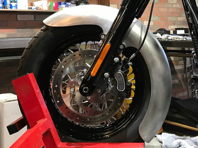 REAL STEEL FRONT FENDERS FOR 2018-PRESENT M8 "FL" SOFTAILS® (Includes fork adapters!)