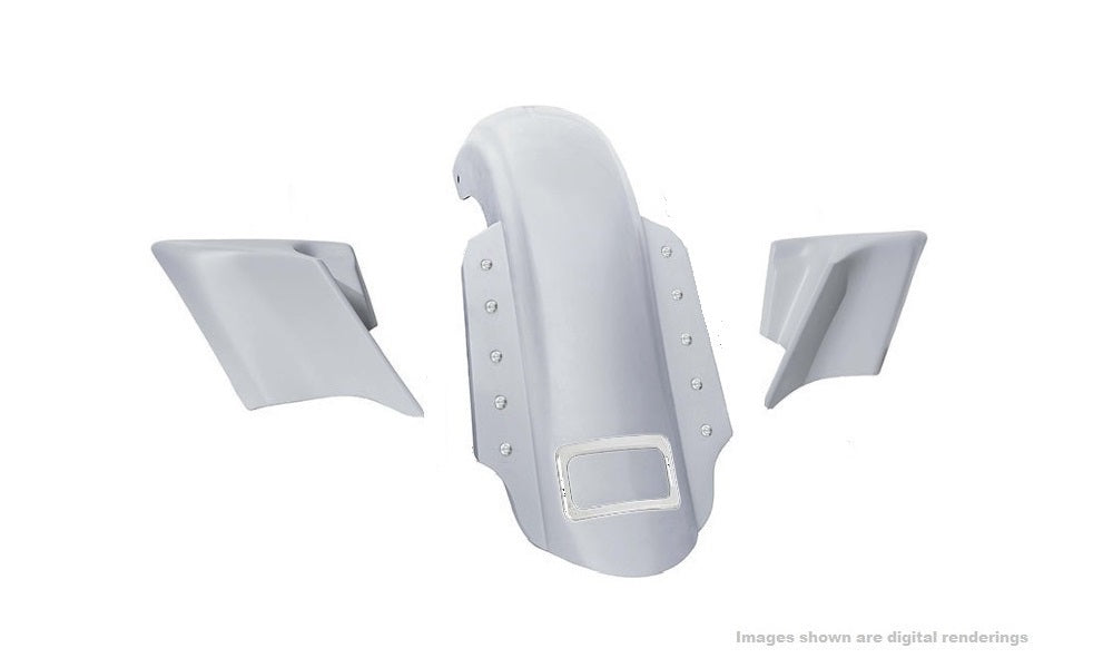 SWOOP 3-PIECE STRETCHED REAR END KITS FOR 2014-PRESENT FACTORY STRETCHED/CVO OR STOCK BAGS