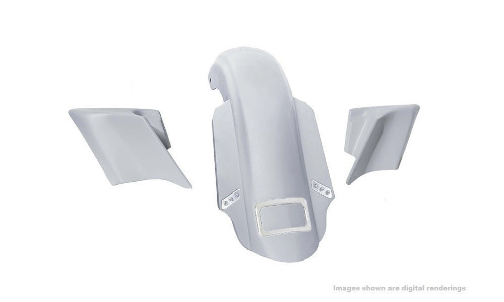 SWOOP 3-PIECE STRETCHED REAR END KITS FOR 2014-PRESENT FACTORY STRETCHED/CVO OR STOCK BAGS