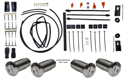 BAG BOLTS TAILLIGHT KIT (INCLUDES 2 SETS OF LIGHTNING OR THUNDER BOLTS)