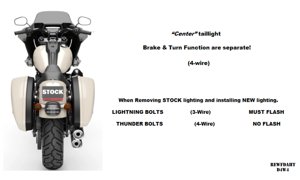 THUNDER BOLT TAILLIGHTS (RED RUN & BRAKE WITH AMBER SIGNAL)