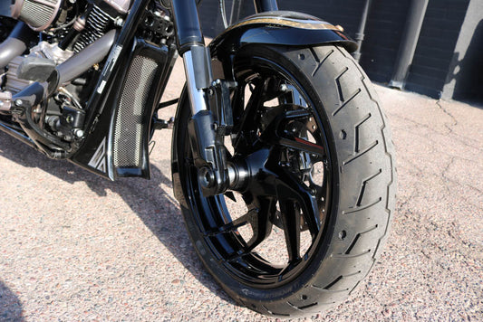 SPORT GLIDE® REAL STEEL CUSTOM 21" FRONT FENDER KITS (Includes inverted fork adaptors)