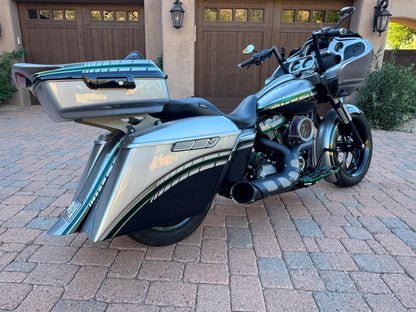 "Mean Green Machine" 2020 Yaffe Full Custom SRT Road Glide