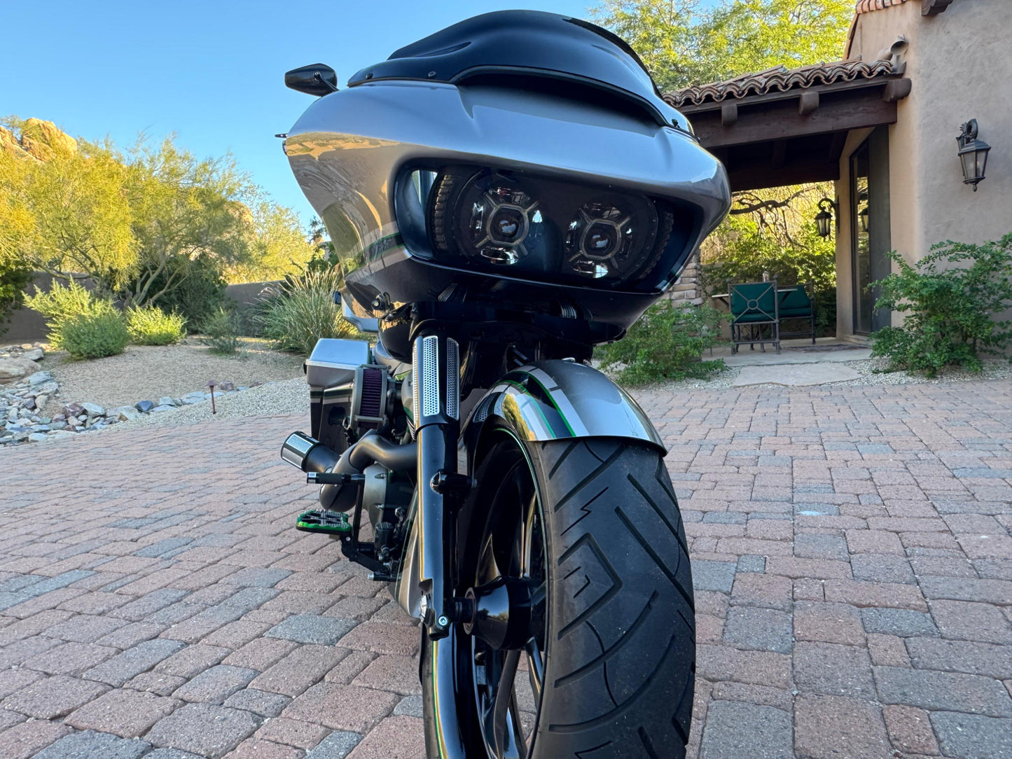 "Mean Green Machine" 2020 Yaffe Full Custom SRT Road Glide