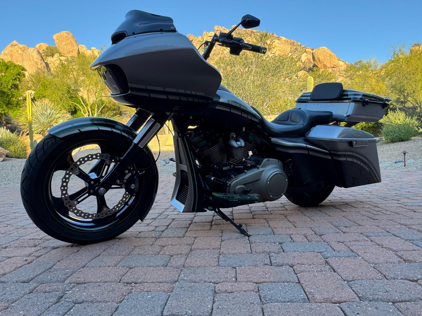 "Mean Green Machine" 2020 Yaffe Full Custom SRT Road Glide