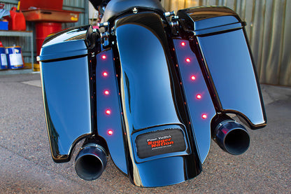 LIGHTNING BOLT TAILLIGHTS RED (RUN/BRAKE/TURN) WITH C.O.B. TECHNOLOGY