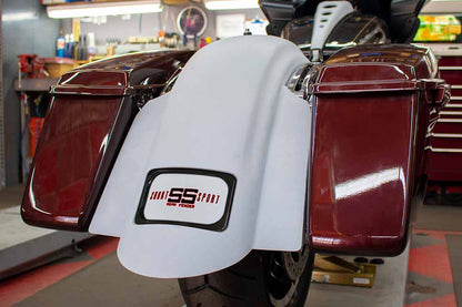 SHORT SPORT "SS" REAR FENDER FOR 2014-PRESENT "RUSHMORE" TOURING WITH FACTORY BAGS