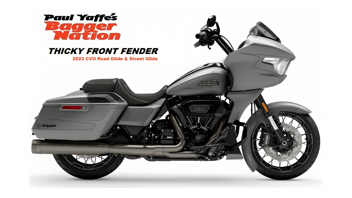 REAL STEEL FRONT OEM FENDERS FOR 2023-Present CVO & STANDARD STREET GLIDE & CVO ROAD GLIDE