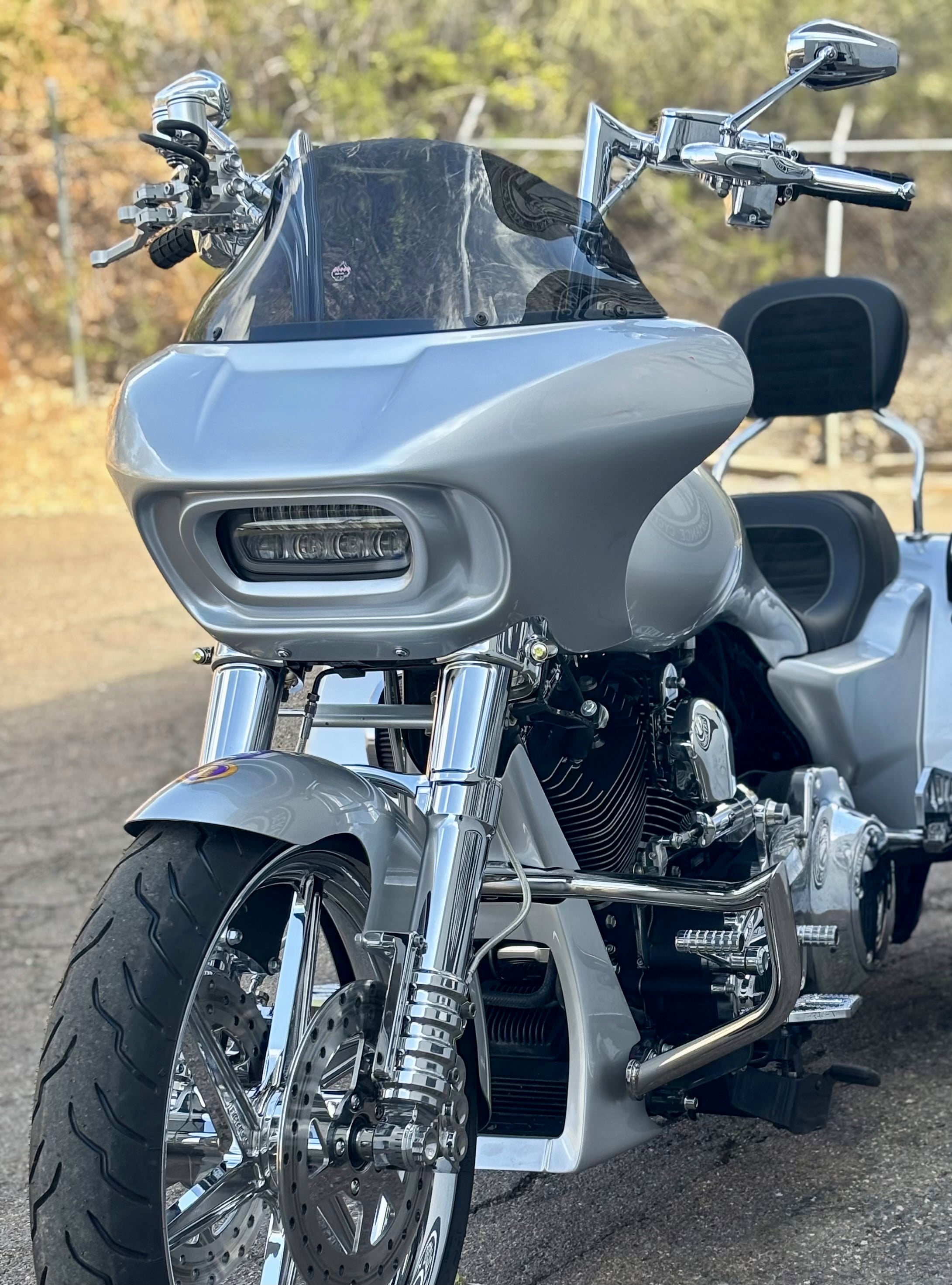 SHARKNADO® FAIRING includes a Klock Werks Flare™ Windshield